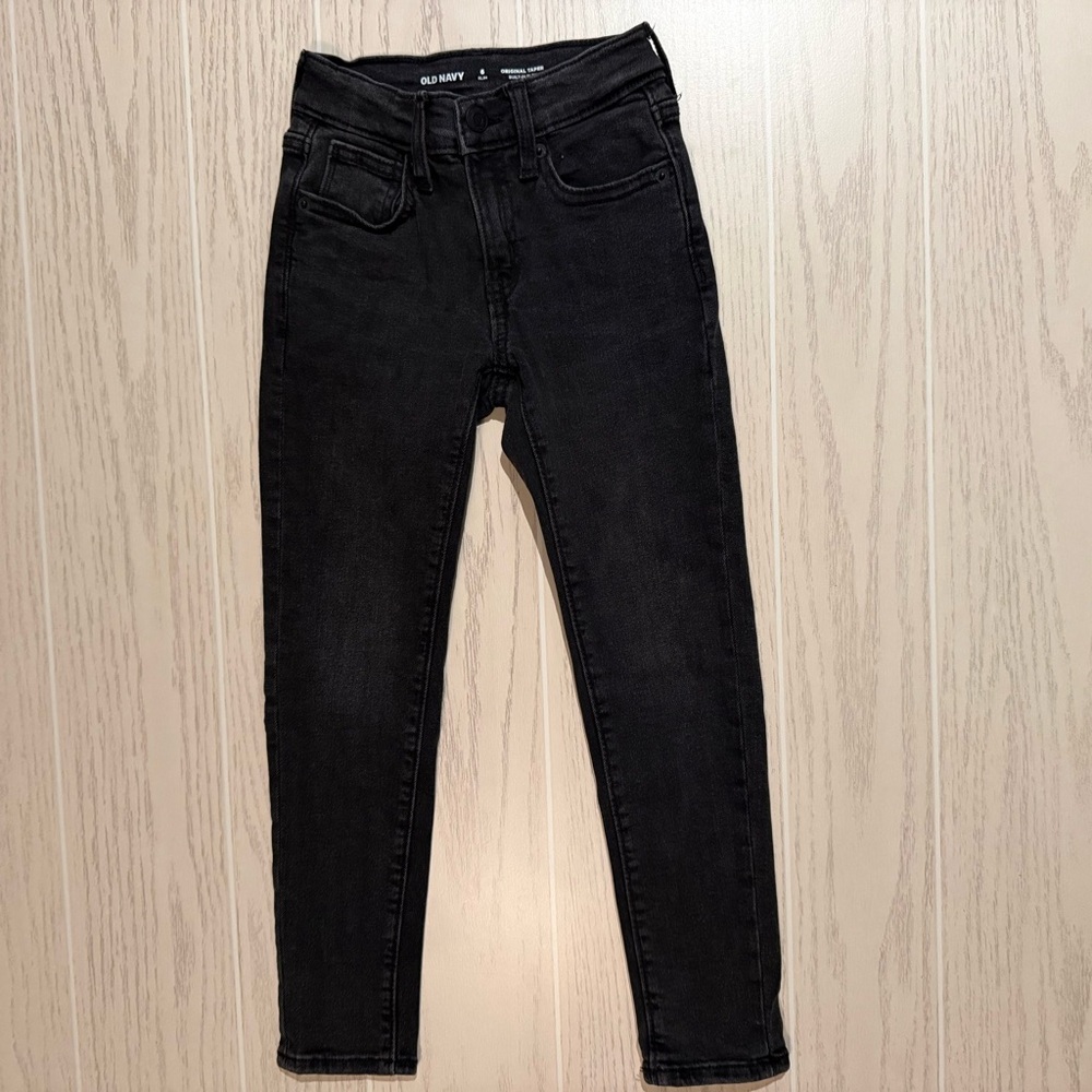 Old Navy Boys Black Slim Jeans Size 6 Built-In‎ Flex